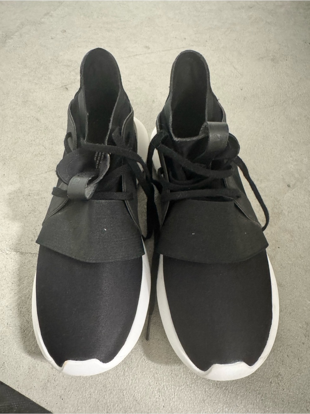 adidas Women's Black Athletic Sneakers with White Sole